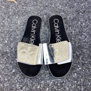 Goth y2k indie normcore gorpcore fisherman Calvin Klein Sandals Women Size 7